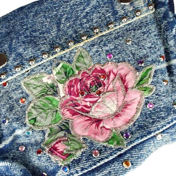 Y2K Denim Small Fanny Pack Bag - Picture 2 of 5